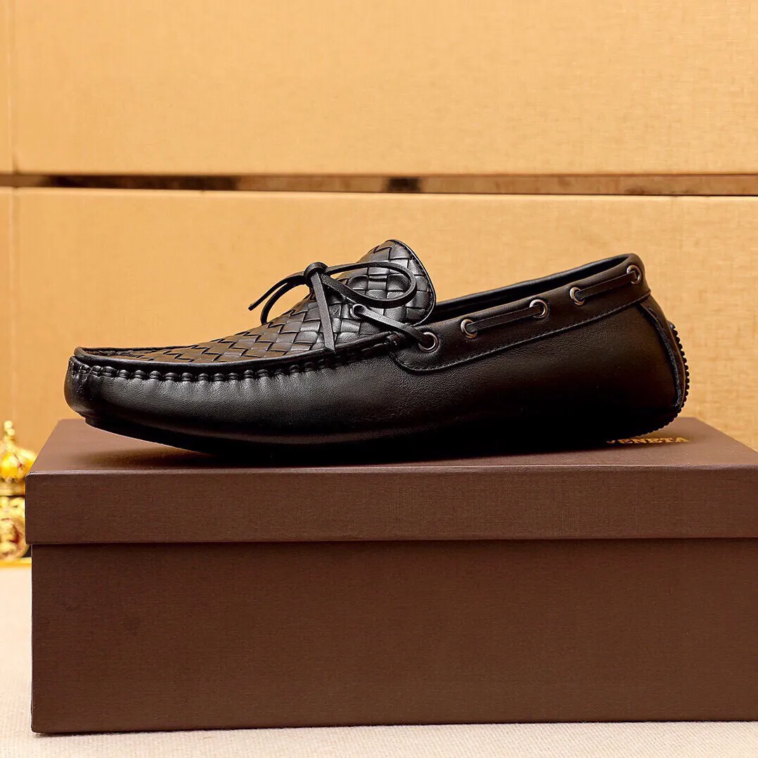 Men's shoes 💰: 420 💐BV men's slip-on shoes® [BOTTEGA VENETA] official website counter new model, one-to-one mold opening ⚠Italian calfskin ➕Hand-woven ➕Cow leather lining. Driving slip-ons, available at counters, sizes 38～44 (45🉑️customized)